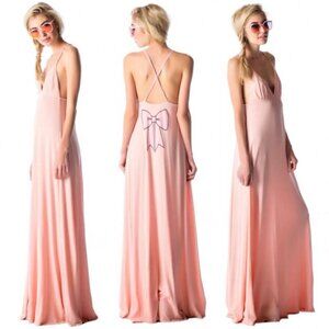 NWT Wildfox "Marilyn" Pink Box Maxi Dress Sz. S
